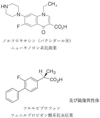 フルルビプロフェンとノルフロキサシンの併用による相互作用　薬学99回問171の5